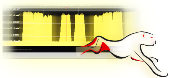 Mesureur de champ HD RANGER UltraLite : Analyse de spectre ultra-rapide (balayage de 90 ms pour TOUS les SPANs)