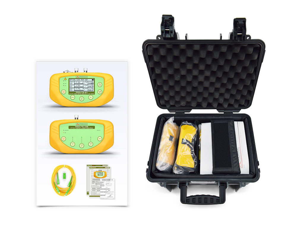 PL-675: Kit professionel de mesure pour fibre optique